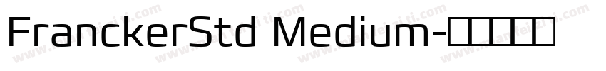 FranckerStd Medium字体转换